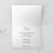 Invitation Mariage floral blanc Hydrangea (Intérieur)