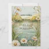 Invitation Mariage floral blanc marais (Devant)