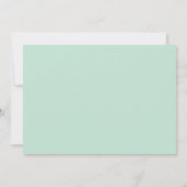 Invitation Mariage Floral Blanc Pêche Menthe (Dos)