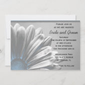 Invitation Mariage Floral bleu clair (Devant)