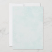 Invitation Mariage Floral bleu-Dusty moderne (Dos)
