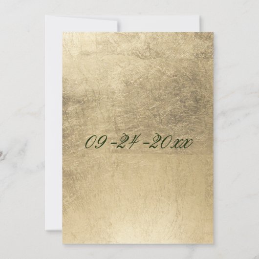 Invitation Mariage floral bleu marine bleu marine chic (Dos)