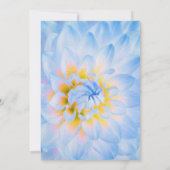 Invitation Mariage Floral bleu moderne (Dos)