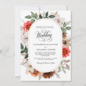 Invitation Mariage Floral Bohème Rustique (Devant)