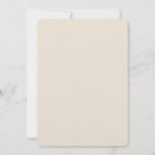 Invitation Mariage floral Boho à la crème blanche (Dos)