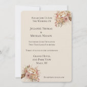 Invitation Mariage floral Boho à la crème blanche (Devant)