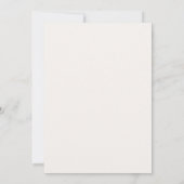 Invitation Mariage floral boho avec anneaux (Dos)