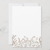 Invitation Mariage Floral Boho Chic (Dos)