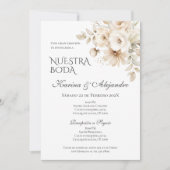Invitation Mariage Floral Boho espagnol (Devant)