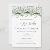 Invitation Mariage Floral Boho espagnol (Devant)