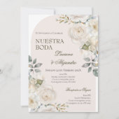 Invitation Mariage Floral Boho espagnol (Devant)