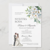 Invitation Mariage Floral Boho espagnol (Devant)