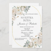 Invitation Mariage Floral Boho espagnol (Devant / Derrière)