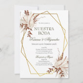 Invitation Mariage Floral Boho espagnol (Devant)