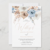 Invitation Mariage Floral Boho étonnant (Devant)