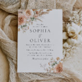 Invitation Mariage floral Boho moderne et tendance