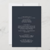 Invitation Mariage floral Boho Whimsical de luxe avant et arr (Dos)