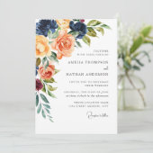 Invitation Mariage Floral Botanique (Debout devant)