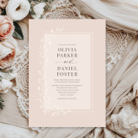 Mariage Floral Botanique Rose Clair