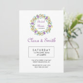 Invitation mariage Floral Bridal (Debout devant)