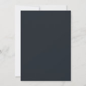 Invitation Mariage Floral Brun Teint (Dos)