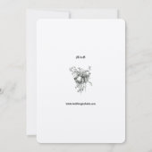 Invitation Mariage Floral Cartouche de l'époque victorienne (Dos)