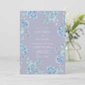Invitation Mariage Floral Céleste et Brise (Debout devant)