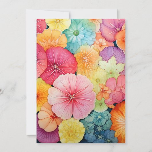 Invitation Mariage floral Citrus (Dos)