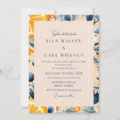 Invitation Mariage Floral Clair et Citronné (Devant)
