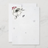 Invitation Mariage Floral Classique (Dos)