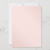 Invitation Mariage floral Confetti à cadre d'or rose (Dos)