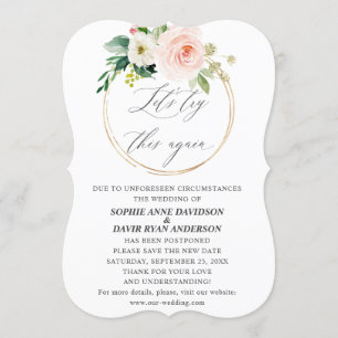 Invitation Mariage Floral Crème Rose Réessayer Enregistrer No