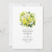 Invitation Mariage Floral Cyber Lime (Devant)