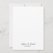 Invitation Mariage floral de Boho neutre rustique (Dos)