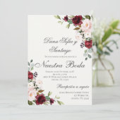 Invitation Mariage Floral de Bourgogne (Debout devant)