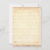 Invitation Mariage floral de Bourgogne et rose pâle (Dos)