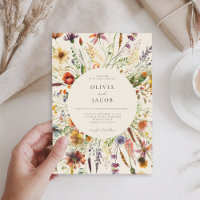 Mariage Floral de Fleur Sauvage Bohème Minimaliste