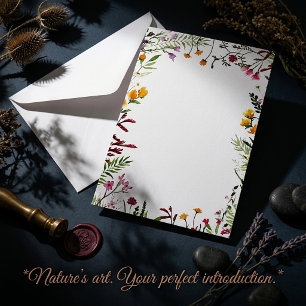 Invitation Mariage floral de jardin budgétaire BLANK
