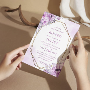 Invitation Mariage Floral de Jardin d'Été
