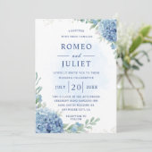 Invitation Mariage Floral de Jardin d'Été (Debout devant)