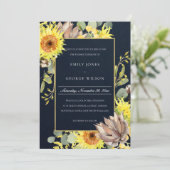 INVITATION MARIAGE FLORAL DE LA NEIGE EUCALYPTUS DE LA NAVY S (Debout devant)