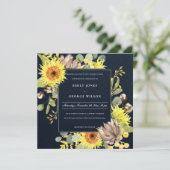INVITATION MARIAGE FLORAL DE LA PINE EUCALYPTUS CHIC DE LA MA (Debout devant)