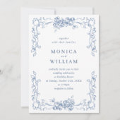 Invitation Mariage Floral de la Renaissance (Devant)