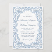 Invitation Mariage Floral de la Renaissance (Devant)