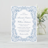 Invitation Mariage Floral de la Renaissance (Debout devant)