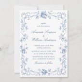 Invitation Mariage Floral de la Renaissance (Devant)