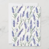 Invitation Mariage floral de lavande romantique (Dos)