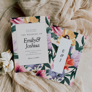 Invitation Mariage floral de printemps