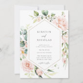 Invitation Mariage floral de printemps (Devant)