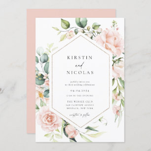 Invitation Mariage floral de printemps